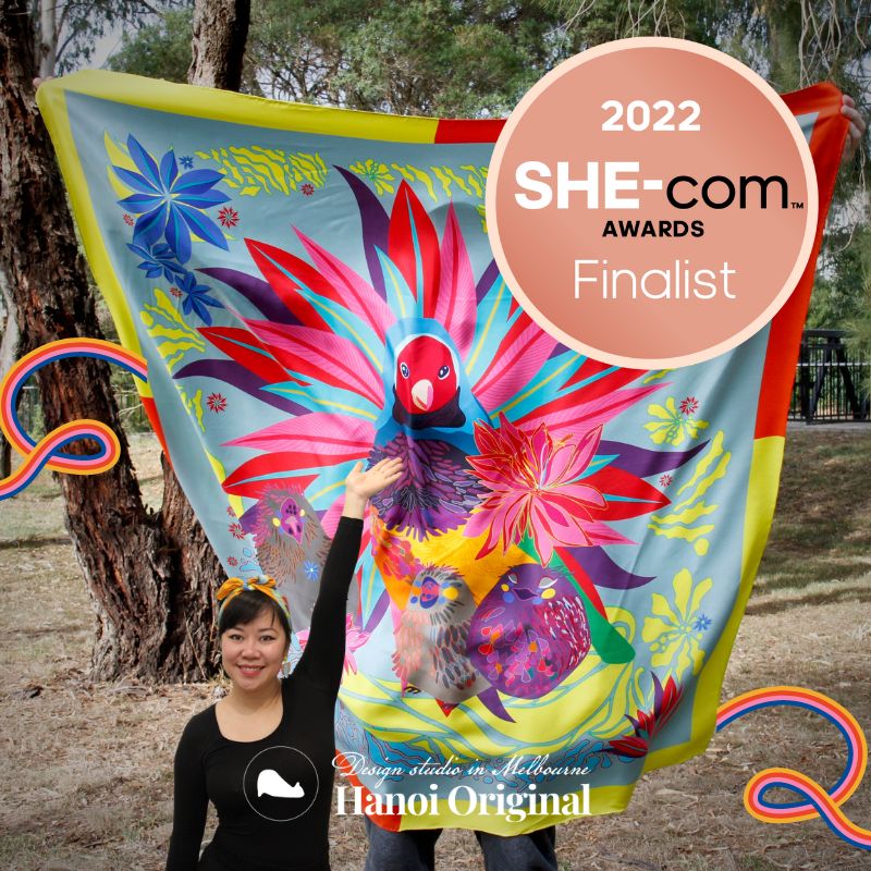 Hanoi Original scarf High Summer is a Finalist for SHE-com Awards 2022